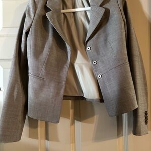 Navy Blazer with Tailored Fit and Notch Lapel